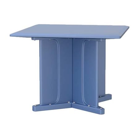 Cortech Square Table, 42 in W, 42 in L, 29 in H, Polyethylene Top, Midnight Blue 66750MB