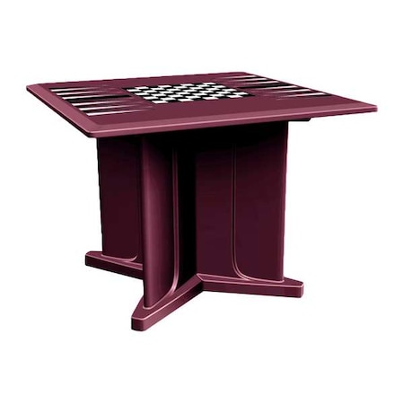 Cortech Table, 29 in H, Burgundy 66750BYGT