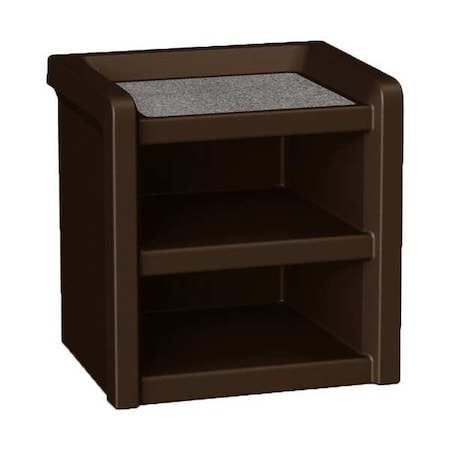 Cortech Nightstand, 21.5 in H, Brown 7609BN