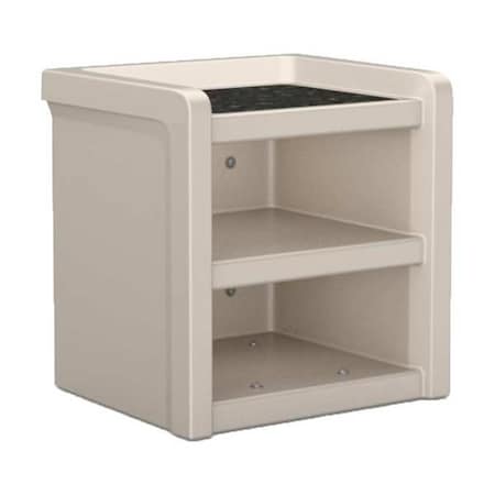 Cortech Nightstand, 21 in W 18 in L 21 1/2 in H 7609SG