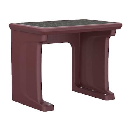 Cortech Freestanding Desk, 24 in D X 29 in H, 36 in W X Burgundy 7608BY