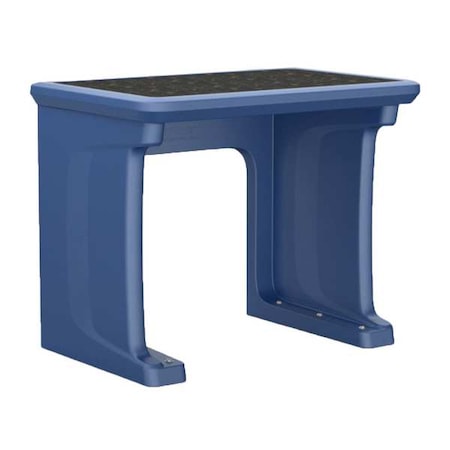 Cortech Freestanding Desk, 24 in D X 29 in H, 36 in W X Blue 7608MB