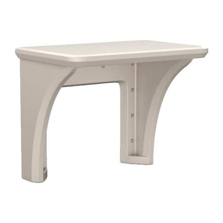 Cortech Wall-Mount Desk, 24 in D X 29 in H, 36 in W X Gray 7605SG