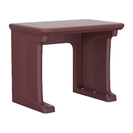 Cortech Freestanding Desk, 24 in D X 29 in H, 36 in W X Burgundy 7607BY