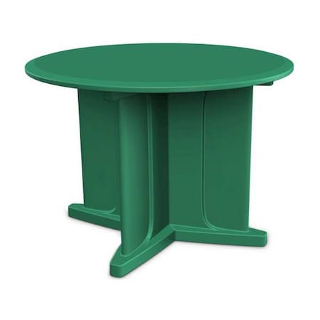 Cortech Circle Table, 48 in W, 48 in L, 29 in H, Polyethylene Top, Green 66751GN