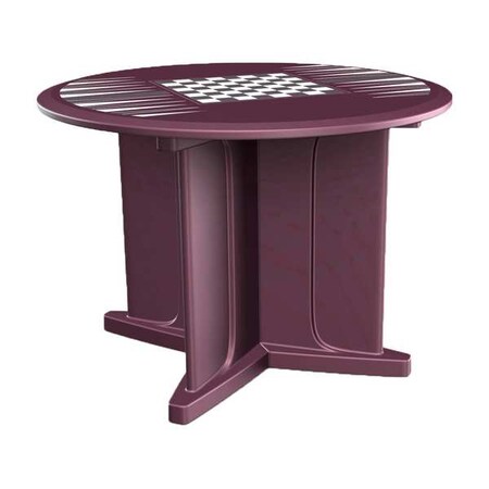 Cortech Table, 29 in H, Burgundy 66749BYGT