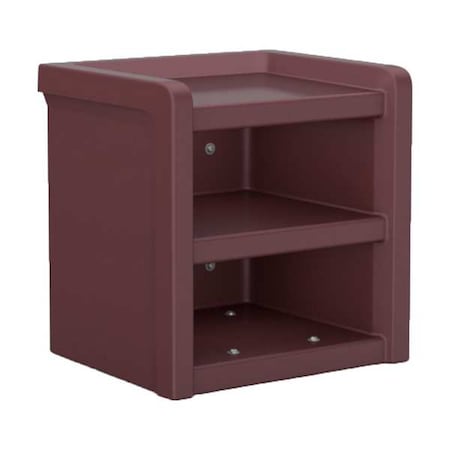 Cortech Nightstand, 21.5 in H, Burgundy 7602BY