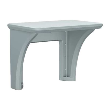 Cortech Wall-Mount Desk, 36 in W 24 in L 29 in H 7605GY