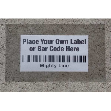 Mighty Line Laminate Sheet, PVC, 10 in W, PK50 MLabel1013