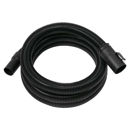 Dayton Vacuum Hose, 12 ft L, Black, Plastic 783GA0