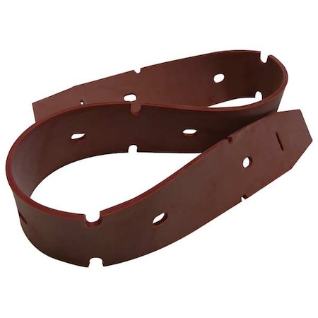 Tennant Front Squeegee Blade, Latex, Red 9017801