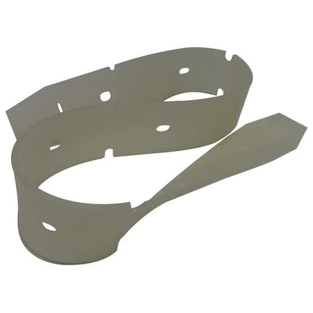 Tennant Front Squeegee Blade, Rubber, Red 9017813