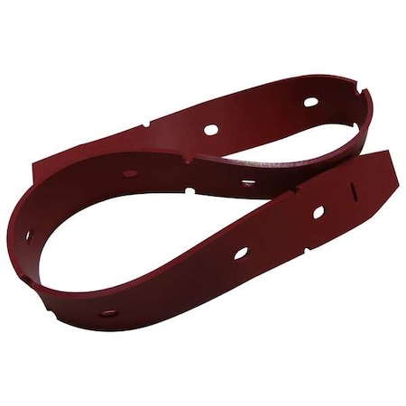 Tennant Front Squeegee Blade, Rubber, Red 9017699