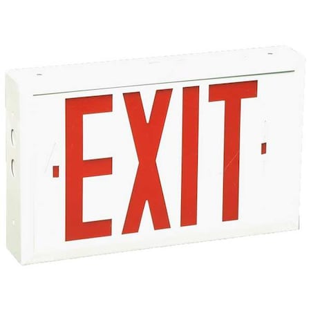 BIG BEAM Exit Sign, LED, Red Letter Color, 3 Faces, EVRXL2RWWU EVRXL2RWWU