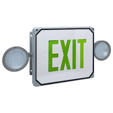 Big Beam Exit Sign, LED, Green Letter Color, 1 Face, LS2E4XL1GW LS2E4XL1GW