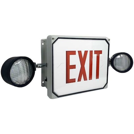 Big Beam Exit Sign, LED, Red Letter Color, 1 Face, LS2E4XL1RW-FSH LS2E4XL1RW-FSH