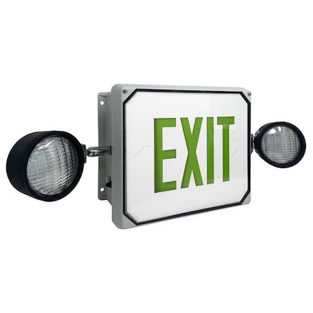 Big Beam Exit Sign, LED, Green Letter Color, 1 Face, LS2E4XL1GW-FSH LS2E4XL1GW-FSH
