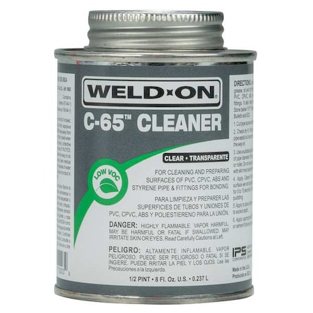 Weld-On Cleaner, 0.5 pt, Clear 10203