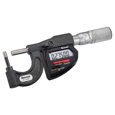 Starrett Wireless Digital Tube  Micrometer W769.1AXFL
