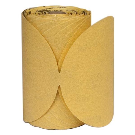 NORTON ABRASIVES PSA Sanding Disc Roll, 6 in Dia, P80 G 66261183815