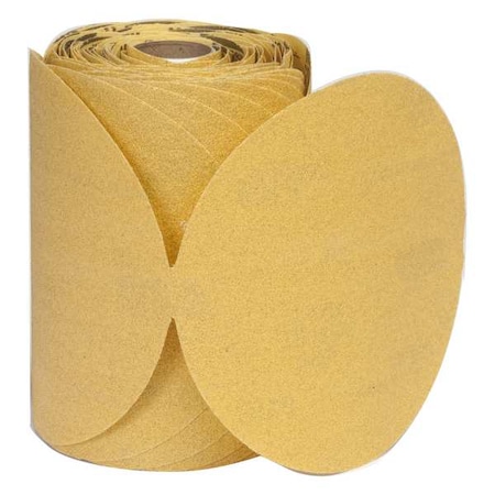 NORTON ABRASIVES PSA Sanding Disc Roll, 5 in Dia, P120 G 66261183808