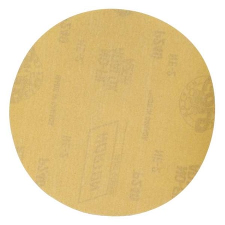 Norton Abrasives Hook-and-Loop Sanding Disc, 6 in Dia, Non-Vacuum, Aluminum Oxide, P120 Grit, Coated Type, A296 63642506234