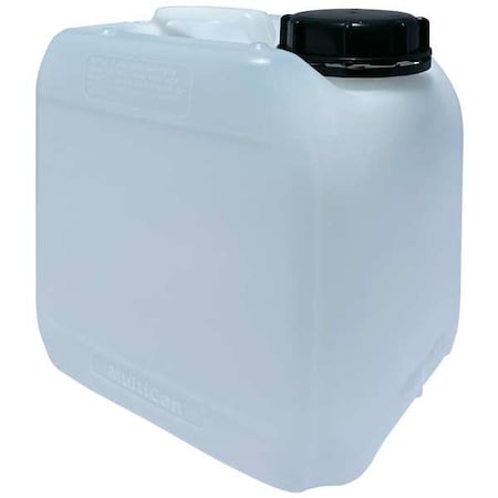 Zoro Select Carboy, 5 L Capacity - mL, 1.32 gal Capacity - oz, Tamper Evident Closure, HDPE, Blow Molded Handle 405404-0005