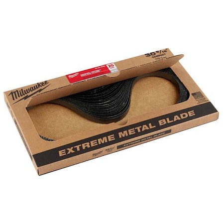 Milwaukee Tool Portable Band Saw Blade, 8/10 TPI, Metal, 25 PK 48-39-0635