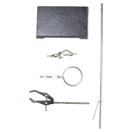 United Scientific Support Stand Kit, 20" L, 3" Dia., 2 Prongs UNMTLK-1