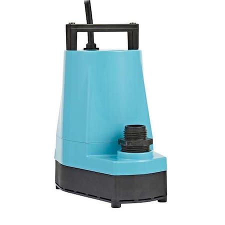 Little Giant Pump Utility Pump, 1/6 HP, 23.25 gpm Flow Rate at 5 Ft. of Head, Manual, 1 in FNPT 505712