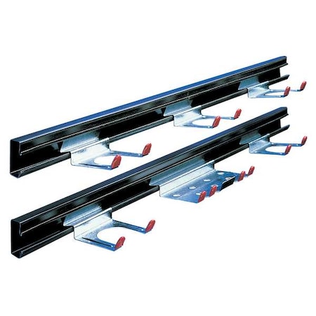 Arrow Storage Products Tool Hanger, 3 1/4 inx1 7/8 inx51 in with Steel, 1 7/8 in H x 51 in W TH100