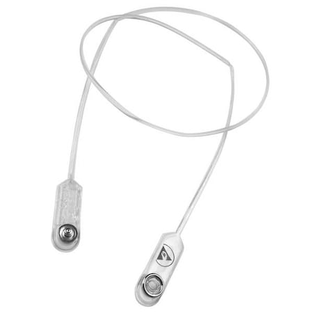 Menda Breakaway Lanyard, Clip, Vinyl, Clear, 37" L 35108
