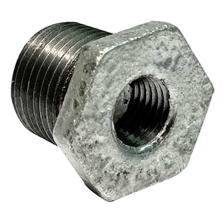 Zoro Select Hex Bushing Hex Bushing, Malleable Iron, Class 150 783YD9