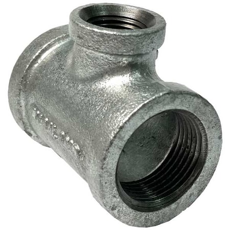 Zoro Select Reducing Tee Reducing Tee, Malleable Iron, Class 150 783YF0