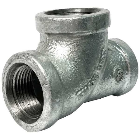 Zoro Select Reducing Tee Reducing Tee, Malleable Iron, Class 150 783YF2