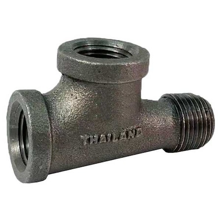 Zoro Select Street Tee Street Tee, 1/2" Pipe, FNPT x MNPT, Malleable Iron, Class 150 783Y72