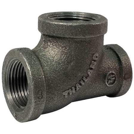 Zoro Select Reducing Tee Reducing Tee, 1-1/4" x 1" Pipe, FNPT, Malleable Iron, Class 150 783Y58