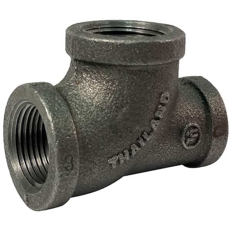 Zoro Select Reducing Tee Reducing Tee, 2" x 2-1/2" x 1-1/2" Pipe, FNPT, Malleable Iron, Class 150 783Y67