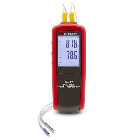 Triplett Thermometer, 1.5 in, Thermocouple TMP60
