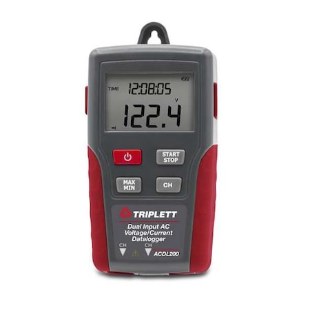 Triplett Dual TRMS Voltage and Current Datalogger ACDL200