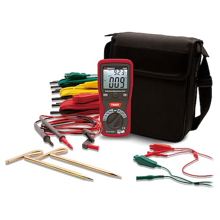 Triplett Earth Ground Tester Kit, 200V AC, Case EG480