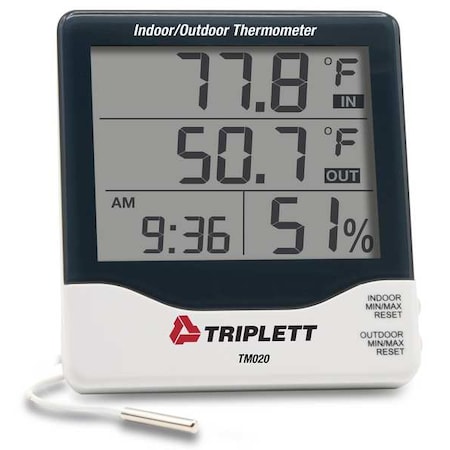 TRIPLETT Indoor/Outdoor Temperature Indicator TM020