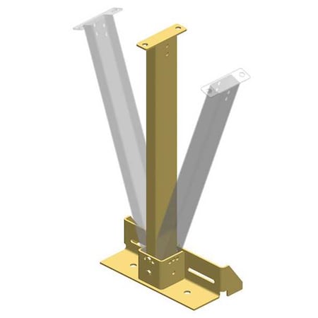 Honeywell Miller Stanchion Post – Steel, For Concrete/Steel, SkyGrip Lifeline System SGP-H5