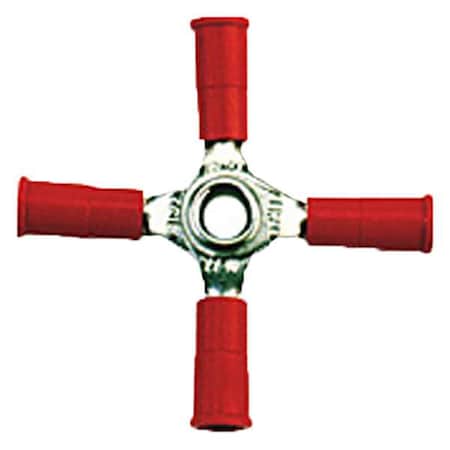 Velvac Butt Splice Wire Connector, 18 AWG Max, Red, Vinyl Insulation, 600 V, 10 PK 058346-10