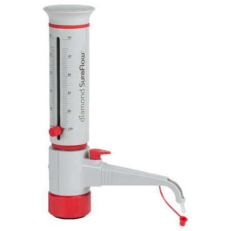 Globe Scientific Bot Top Dspnsr, 100 mL, Min 10mL-Max 100mL GBTD-R-100