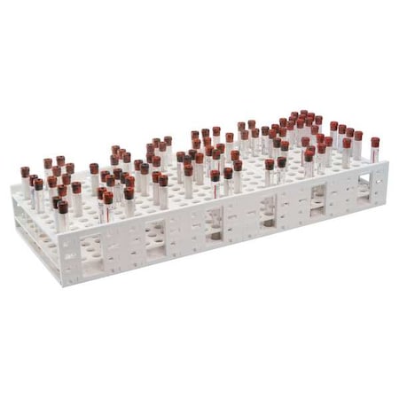 Heathrow Scientific Tube Rack, 26-1/2"x10-1/2", Poly 120114