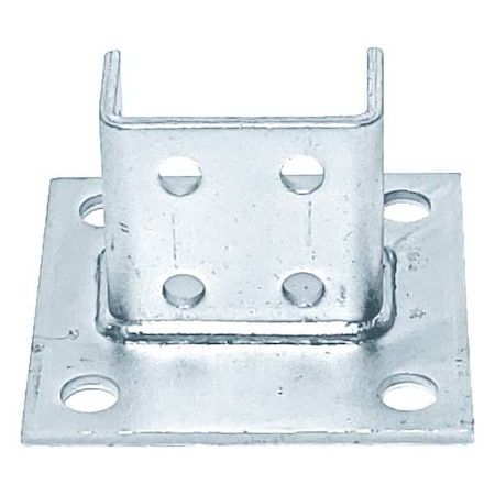Vast Strut Channel Fitting, Silver, 1/4 V70SQEG
