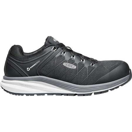 KEEN Athletic Shoe, D, 9 1/2, Black, PR 1024604