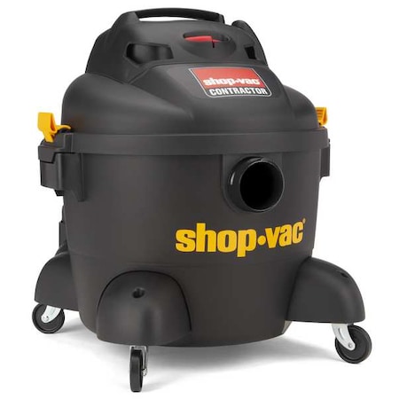 Shop-Vac Shop Vacuum, 6 gal Tank Size, Plastic, 1 in Vacuum Hose Dia, 7 ft Hose, 65 cfm Air Flow 9653606