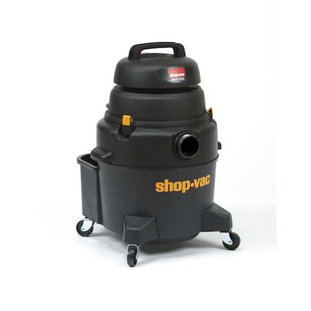Shop-Vac Shop Vacuum, 8 gal Tank Size, Plastic, 2 in Vacuum Hose Dia, 8 ft Hose, 90 cfm Air Flow 9258006